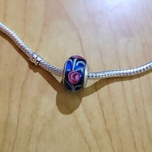 Murano glass pandora bead
